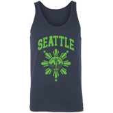 Seattle with Sun and Stars Unisex Cotton Tank Top
